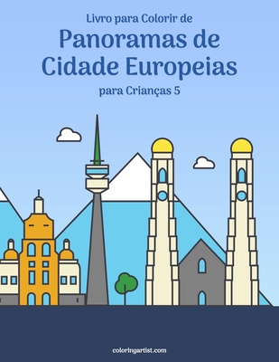 Livro para Colorir de Panoramas de Cidade Europeias para Crianças 5