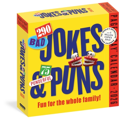 290 Bad Jokes & 75 Punderful Puns Page-A-Day® Calendar 2026: For the Whole Family! By Workman Calendars Cover Image