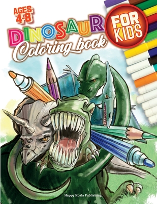Dinosaur Coloring Books for Kids Ages 4-8: Art Activity Book for