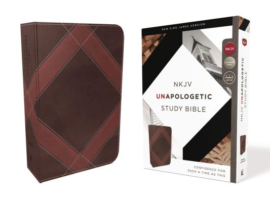 NKJV, Unapologetic Study Bible, Imitation Leather, Brown, Red Letter Edition: Confidence for Such a Time as This Cover Image
