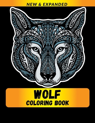 Wolf Coloring Book: Stress Relieving Designs Coloring Book For Adults Cover Image