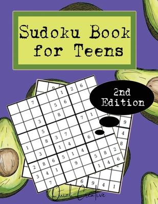 Sudoku Book For Teens 2nd Edition: Easy to Medium Sudoku Puzzles Including 330 Sudoku Puzzles with Solutions, Avocado Edition, Great Gift for Teens or Cover Image