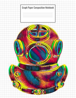 Graph Paper Composition Notebook: Quad Ruled 5 Squares Per Inch, 110 Pages, Scuba Diving Old Equipment Cover, 8.5 x 11 inches / 21.59 x 27.94 cm