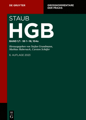 Einleitung; §§ 1-16; 104a By No Contributor (Other) Cover Image