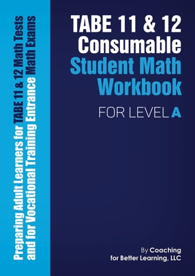 TABE 11 and 12 Consumable Student Math Workbook for Level A Cover Image