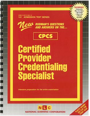 Certified Provider Credentialing Specialist (Admission Test Series #141) By National Learning Corporation Cover Image