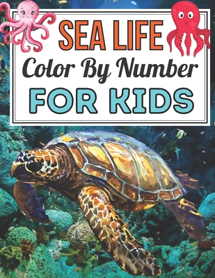 sea life color by number coloring pages