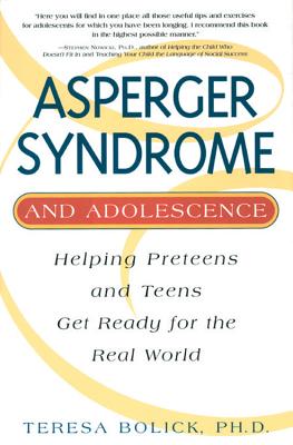 Cover for Asperger Syndrome and Adolescence