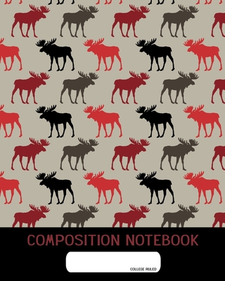 Composition Notebook: College Ruled - Northern Wildlife Pattern Mousse - Back to School Composition Book for Teachers, Students, Kids and Te Cover Image