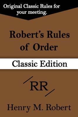 Robert's Rules of Order Cover Image