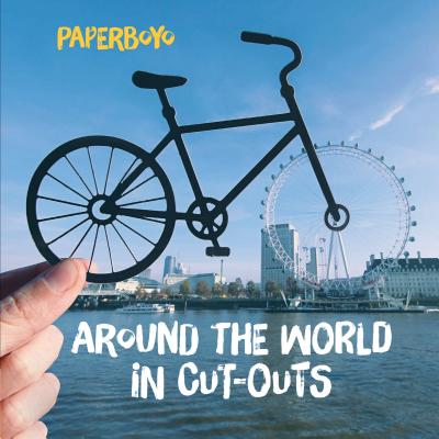 Around the World in Cut-Outs: (Books About Cities, Books About Geography) Cover Image