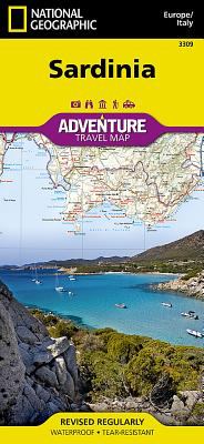 Sardinia Map [Italy] (National Geographic Adventure Map #3309) By National Geographic Maps - Adventure Cover Image