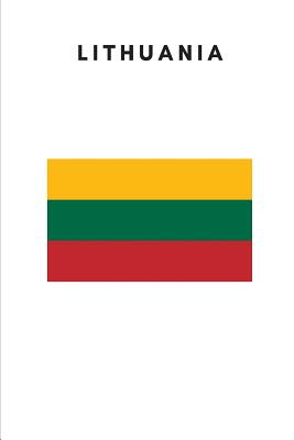 Lithuania: Country Flag A5 Notebook to write in with 120 pages