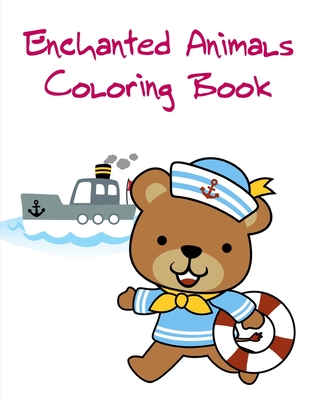 Enchanted Animals Coloring Book: Cute Christmas Animals and Funny Activity for Kids By Creative Color Cover Image