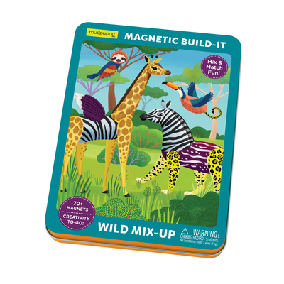 Wild Mix-Up Magnetic Build-It By Mudpuppy,, Katy Tanis (Illustrator) Cover Image