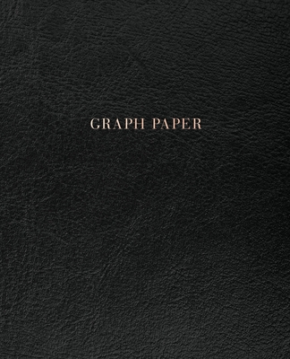 Graph Paper: Executive Style Composition Notebook - Soft Black Leather Style, Softcover - 7.5 x 9.25 - 100 pages (Office Essentials By Birchwood Press Cover Image