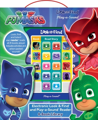 Pj Masks: Electronic Look and Find and Play-A-Sound Reader 8-Book Library Sound Book Set: Electronic Reader and 8-Book Library [With Battery] Cover Image