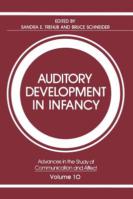 Auditory Development in Infancy (Advances in the Study of Communication and Affect #10)