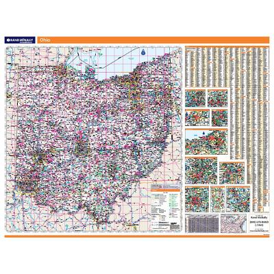 Ohio State (Rand McNally Wall Maps) By Rand McNally (Manufactured by) Cover Image