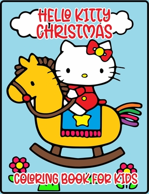 hello kitty christmas coloring page