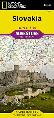 Slovakia Map (National Geographic Adventure Map #3323) By National Geographic Maps - Adventure Cover Image