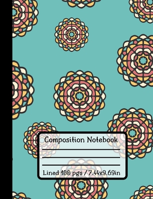 Composition Notebook: MANDALA: Colorful College Ruled Notebook Ideal For Students Cover Image