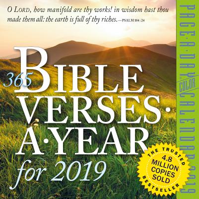 365 Bible Verses-A-Year Page-A-Day Calendar 2019 By Workman Publishing Cover Image
