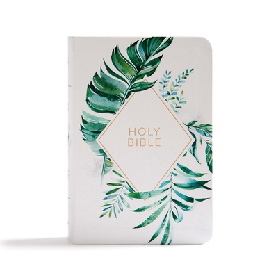 CSB On-the-Go Bible, White Floral Textured LeatherTouch Cover Image