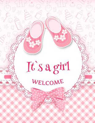 Pink Baby Shower Guest Book for Baby Girl