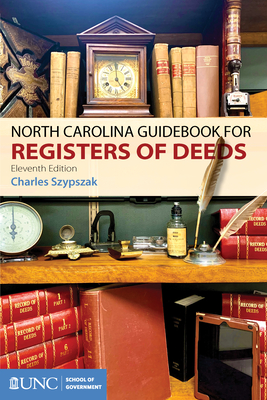 North Carolina Guidebook for Registers of Deeds Cover Image