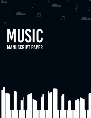 Standard Wirebound Manuscript Paper: 100 Pages of Wide Staff Paper (8.5x11),  perfect for learning (Paperback)