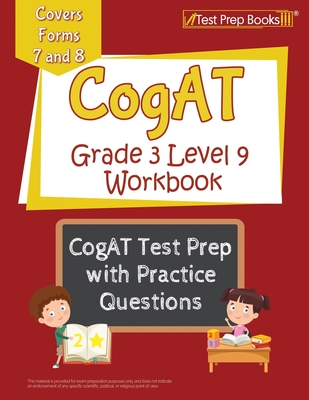 CogAT Grade 3 Level 9 Workbook: CogAT Test Prep with Practice Questions [Covers Forms 7 and 8] Cover Image