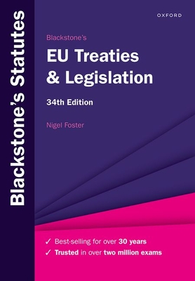 Blackstone's EU Treaties & Legislation (Blackstone's Statute) Cover Image