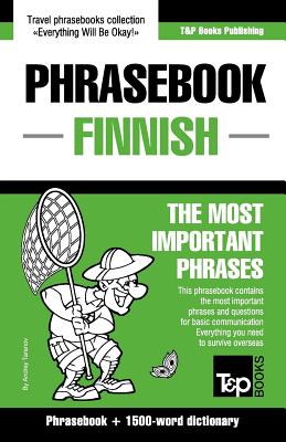 English-Finnish phrasebook and 1500-word dictionary Cover Image