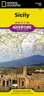 Sicily Map [Italy] (National Geographic Adventure Map #3310) By National Geographic Maps - Adventure Cover Image