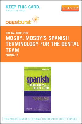 Spanish Terminology for the Dental Team - Elsevier eBook on Vitalsource (Retail Access Card) Cover Image