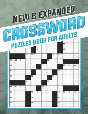 New And Expanded Crossword Puzzles Book For Adults: Easy-to-Medium, Larger Print, Fun Challenges Cover Image