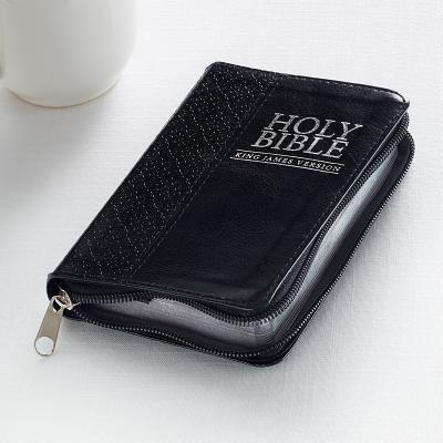 KJV Mini Pocket Edition: Zippered Black  Cover Image