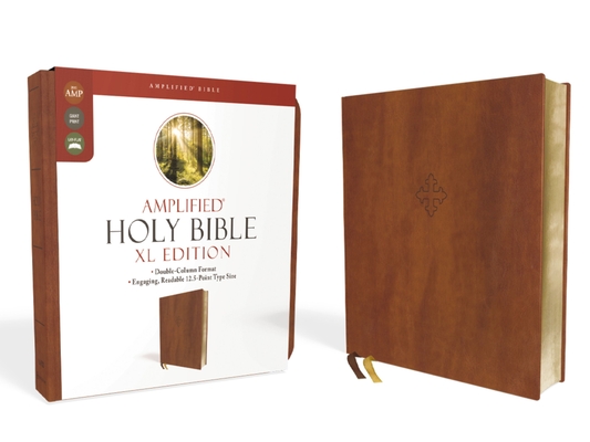 Amplified Holy Bible, XL Edition, Leathersoft, Brown By Zondervan Cover Image
