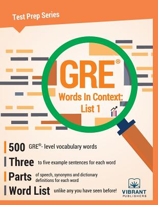 GRE Words In Context: List 1 (Test Prep #6) Cover Image