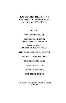 Landmark Decisions of the United States Supreme Court II (Paperback) |  Murder By The Book