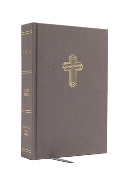 Nrsv, Catholic Bible, Journal Edition, Cloth Over Board, Gray, Comfort Print: Holy Bible By Catholic Bible Press Cover Image
