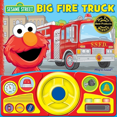 Sesame Street: Elmo's Big Fire Truck Sound Book [With Battery] By Pi Kids, Bob Berry (Illustrator), Barry Goldberg (Illustrator) Cover Image