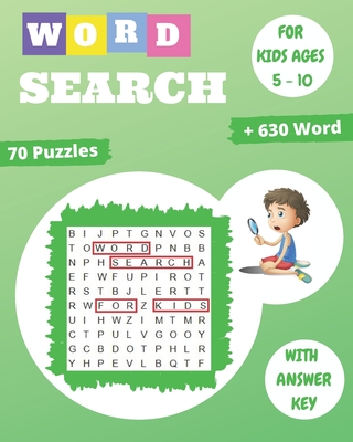 word search for kids ages 5-10: Entertain your child for hours with this fun and learning activity book! By Someone Loves You Cover Image