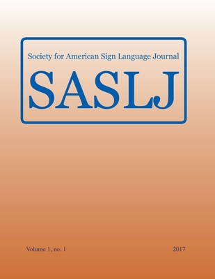 Society for American Sign Language Journal:: Vol. 1, No. 1 Cover Image