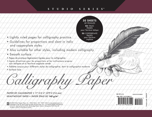 Studio Series Calligraphy Paper By Inc Peter Pauper Press (Created by) Cover Image