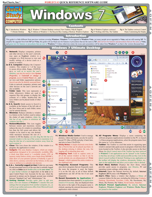Windows 7 (Quickstudy: Computer) By John Hales Cover Image