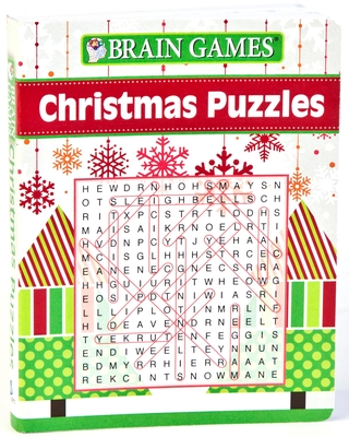Brain Games Mini - Christmas Puzzles (Pocket Size / Stocking Stuffer) Cover Image