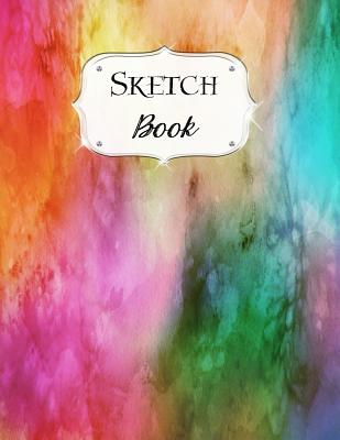 Sketch Book: Watercolor Sketchbook Scetchpad for Drawing or Doodling Notebook Pad for Creative Artists #10 Pink Orange Green Cover Image