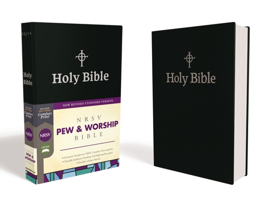 Nrsv, Pew and Worship Bible, Hardcover, Black, Comfort Print By Zondervan Cover Image